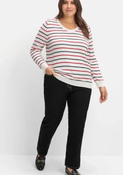Gerade Jeans mit seitlichem Stretchbund<sheego New