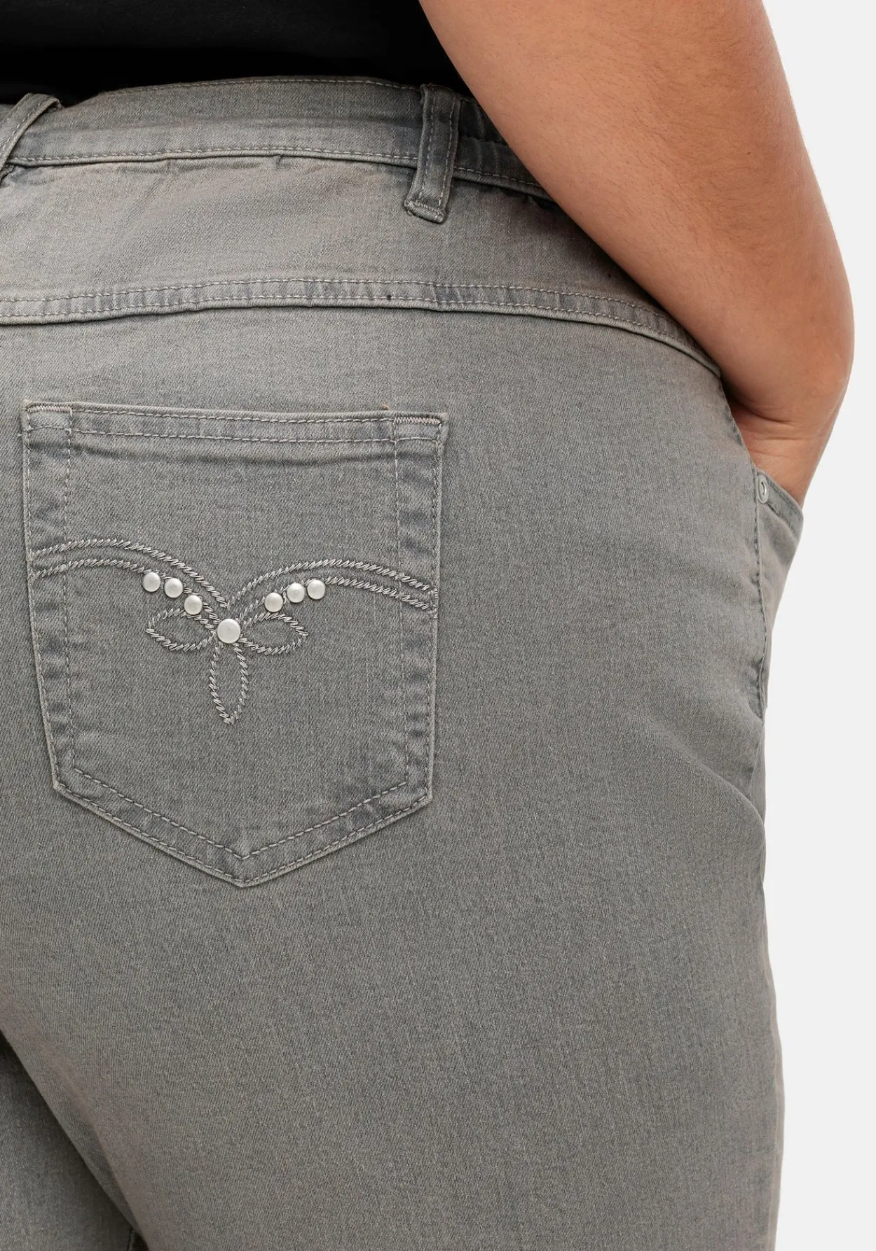 Gerade Jeans mit seitlichem Stretchbund<sheego Fashion