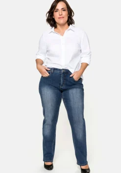 Gerade Jeans mit Shaping-Einsatz<sheego Best
