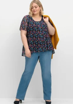 Gerade Jeans mit Shaping-Einsatz<sheego Online
