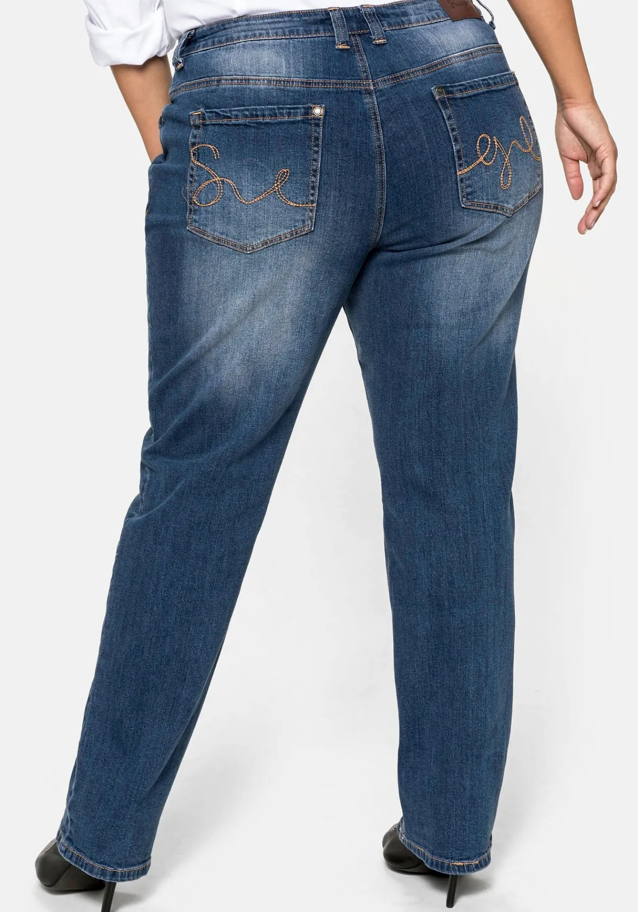Gerade Jeans mit Shaping-Einsatz<sheego Best