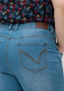 Gerade Jeans mit Shaping-Einsatz<sheego Online