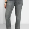 Gerade Jeans mit Used-Effekten<sheego Best