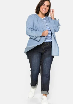 Gerade Jeans mit Used-Effekten<sheego Sale