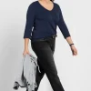 Gerade Jeans mit Used-Effekten<sheego Online