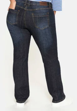 Gerade Jeans mit Used-Effekten<sheego Sale