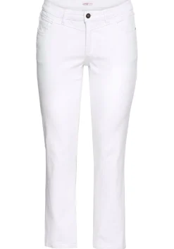 Gerade Jeans mit Used-Effekten<sheego Fashion