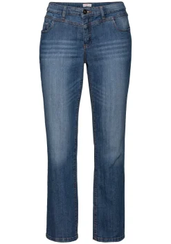Gerade Jeans mit Used-Effekten<sheego Hot
