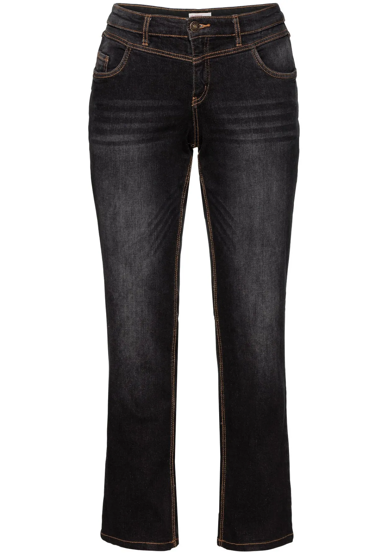 Gerade Jeans mit Used-Effekten<sheego Online