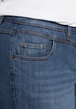 Gerade Jeans mit Used-Effekten<sheego Hot