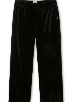 Gerade Samthose mit Teilgummibund<sheego Fashion