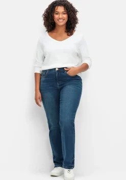 Gerade Stretch-Jeans mit Bodyforming-Effekt<sheego Hot