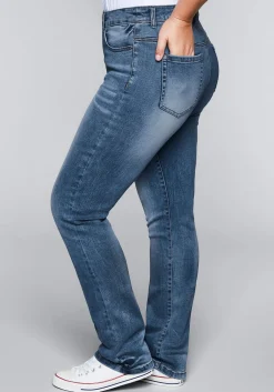 Gerade Stretch-Jeans mit Bodyforming-Effekt<sheego Fashion