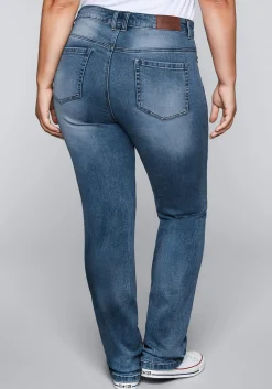 Gerade Stretch-Jeans mit Bodyforming-Effekt<sheego Fashion