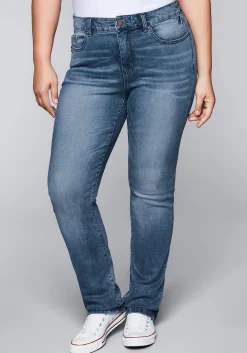 Gerade Stretch-Jeans mit Bodyforming-Effekt<sheego Fashion