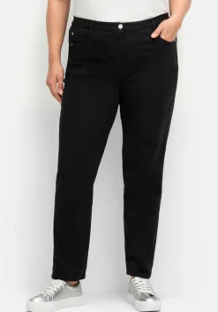 Gerade Stretch-Jeans mit Komfortbund<sheego Online