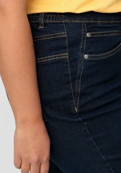 Gerade Stretch-Jeans mit Komfortbund<sheego Hot