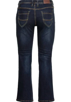 Gerade Stretch-Jeans mit Used-Effekten<sheego Discount