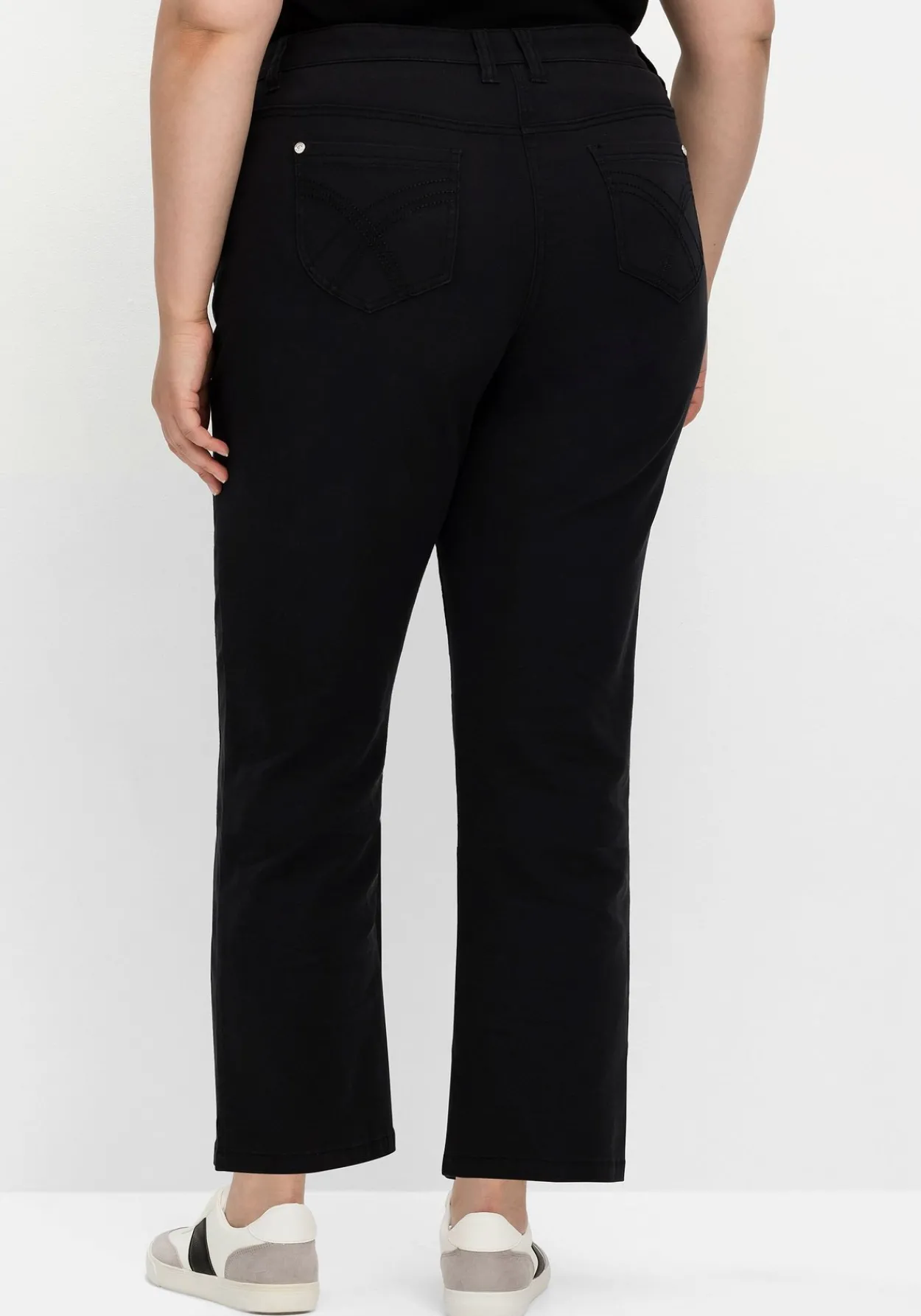Gerade Twillhose in knöchelbedeckender Länge<sheego Hot
