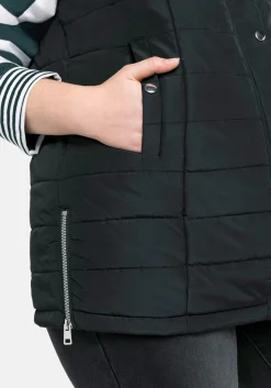 Gesteppte Longweste mit Kapuze<sheego Clearance