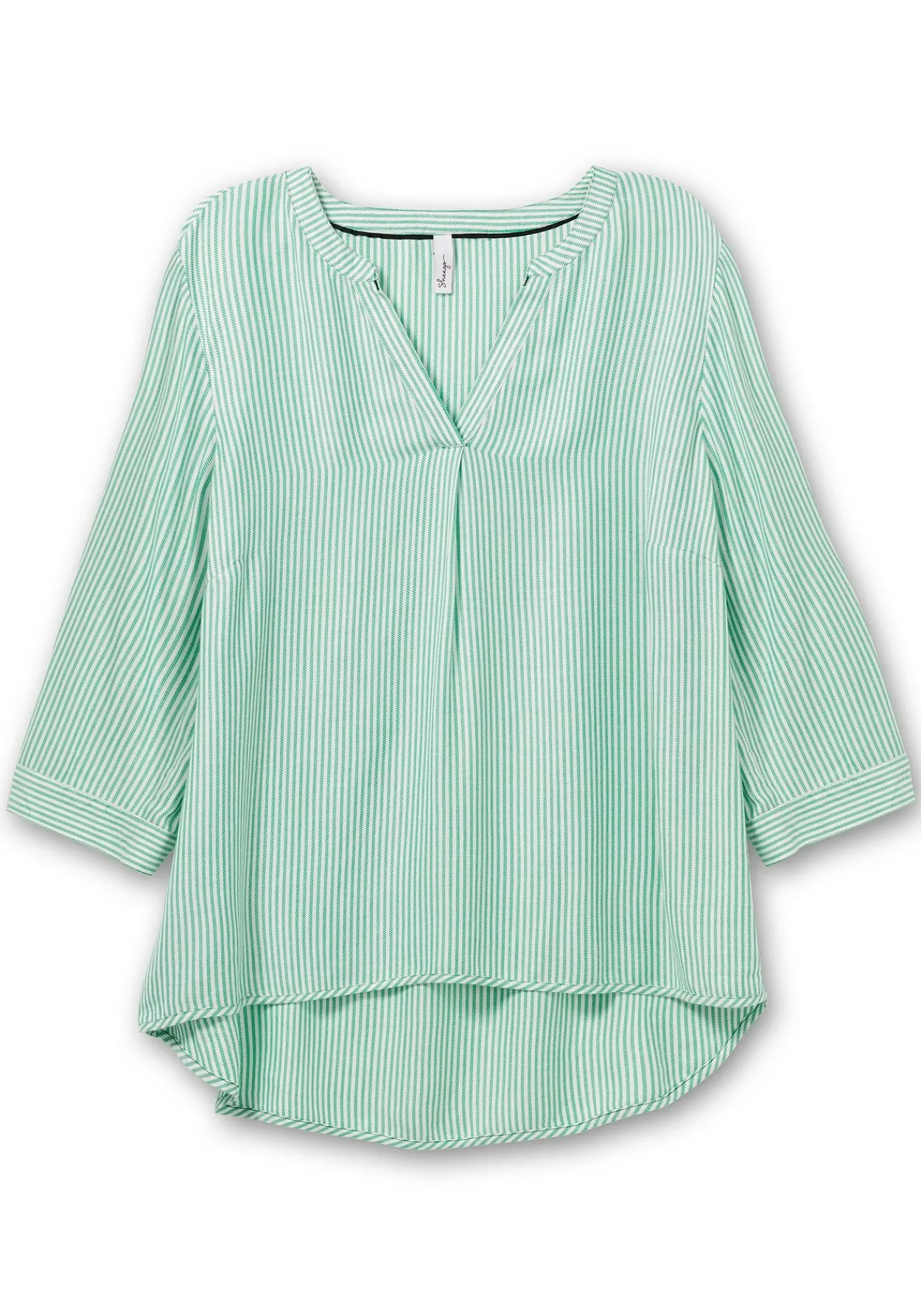 Gestreifte Tunika mit 3/4-Ärmeln, in Twill-Qualität<sheego Fashion
