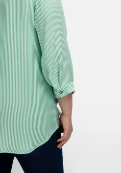 Gestreifte Tunika mit 3/4-Ärmeln, in Twill-Qualität<sheego Fashion