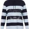 Gestreifter Pullover mit Tunnelzug am Stehkragen<VIA APPIA DUE New