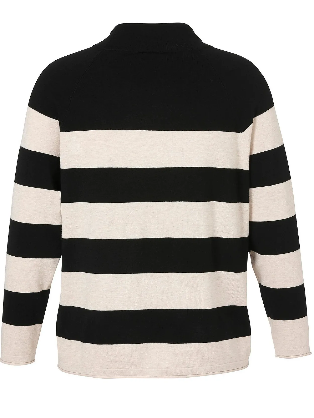 Gestreifter Pullover mit Tunnelzug am Stehkragen<VIA APPIA DUE Outlet
