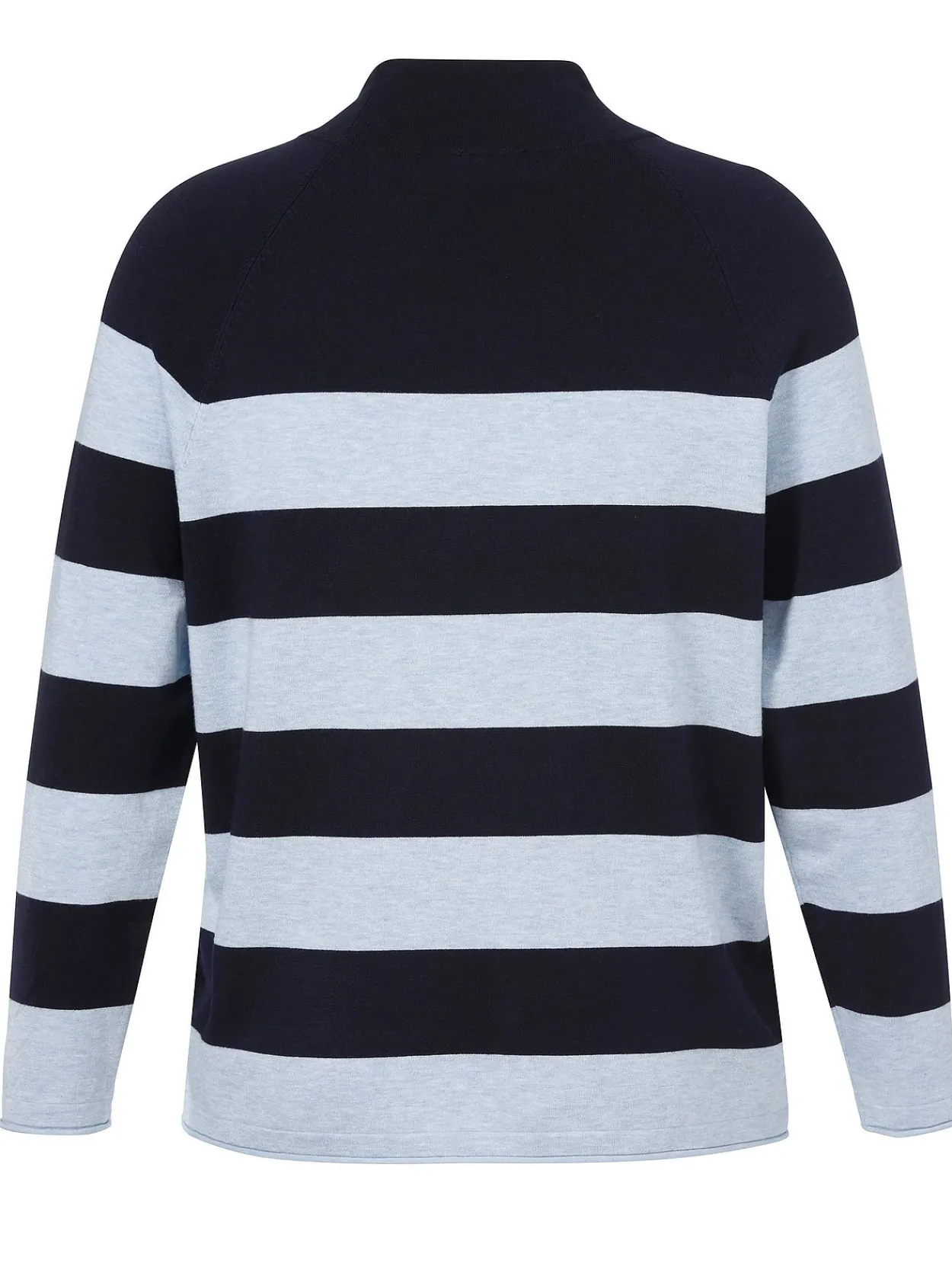 Gestreifter Pullover mit Tunnelzug am Stehkragen<VIA APPIA DUE New