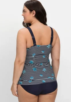 Gestreiftes Tankini-Top mit Shaping-Einsatz<sheego Outlet