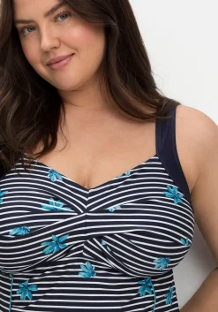 Gestreiftes Tankini-Top mit Shaping-Einsatz<sheego Outlet