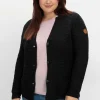 Grobstrickjacke mit Stehkragen und Taschen<sheego Outlet