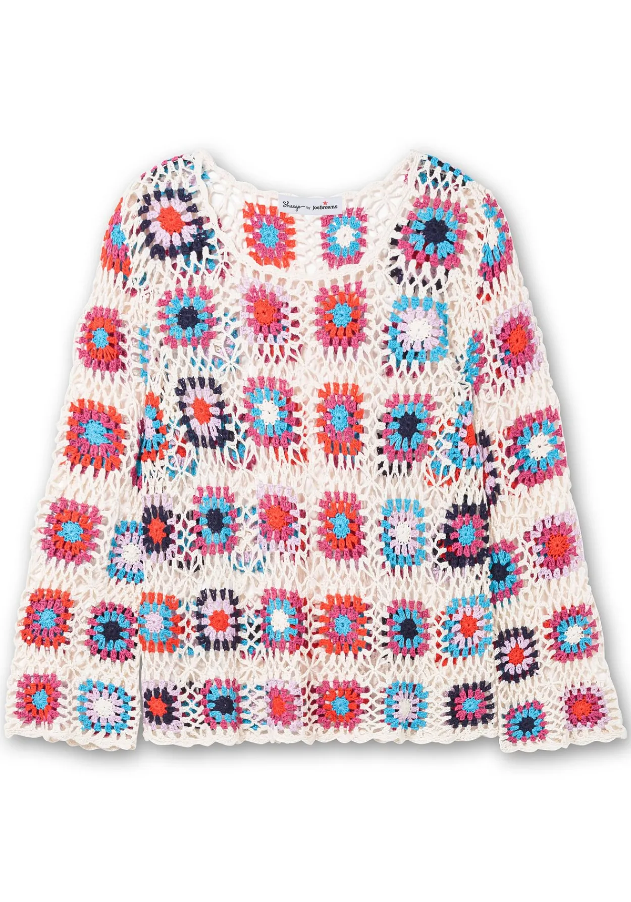Handgearbeiteter Häkelpullover im Crochet-Muster<sheego by Joe Browns New
