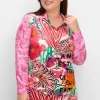 Hemdbluse im Mustermix, aus Viskose-Satin<sheego loves miss goodlife Best
