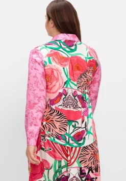 Hemdbluse im Mustermix, aus Viskose-Satin<sheego loves miss goodlife Best