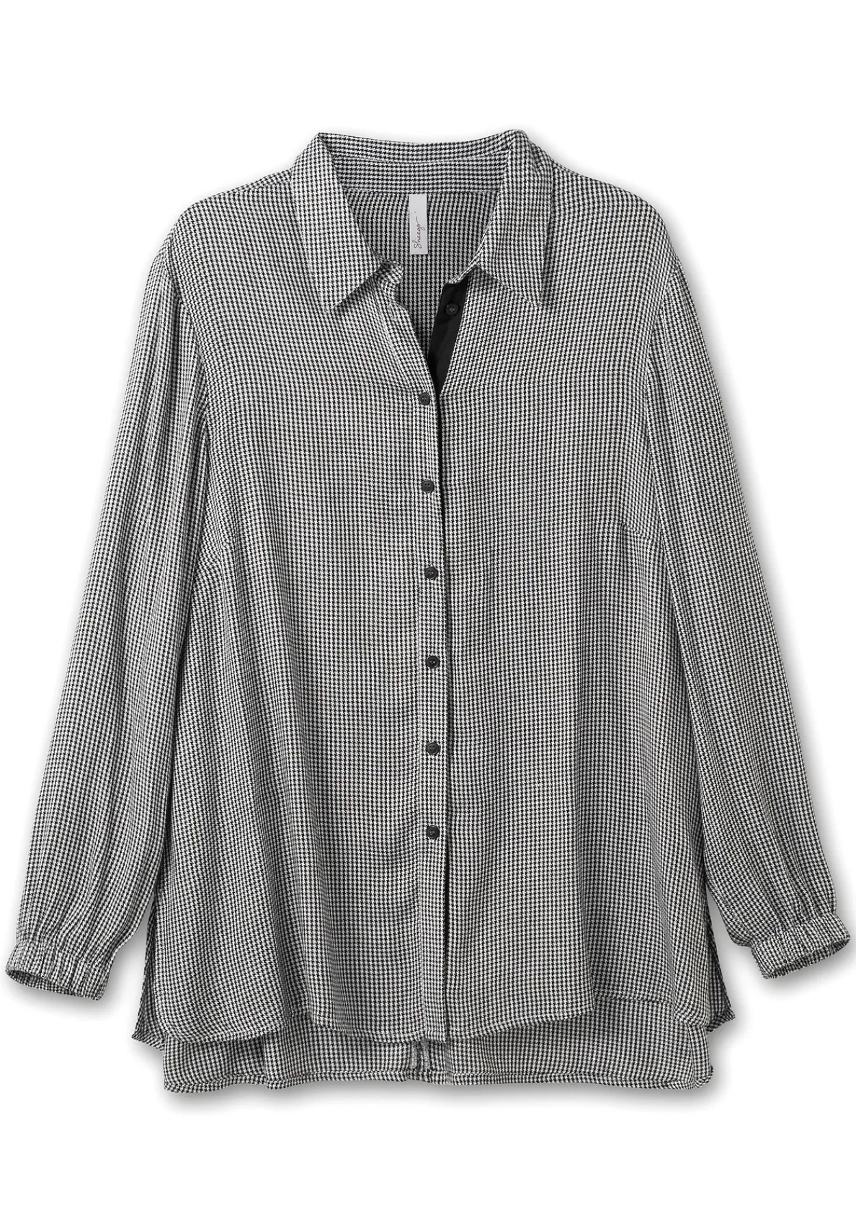 Hemdbluse im Pepitamuster, aus Viskose<sheego Outlet