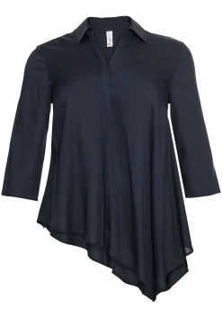 Hemdbluse mit asymmetrischem Saum in Zipfelform<sheego Hot
