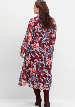 Hemdblusenkleid aus Chiffon, mit Blumendruck<sheego by Joe Browns Sale