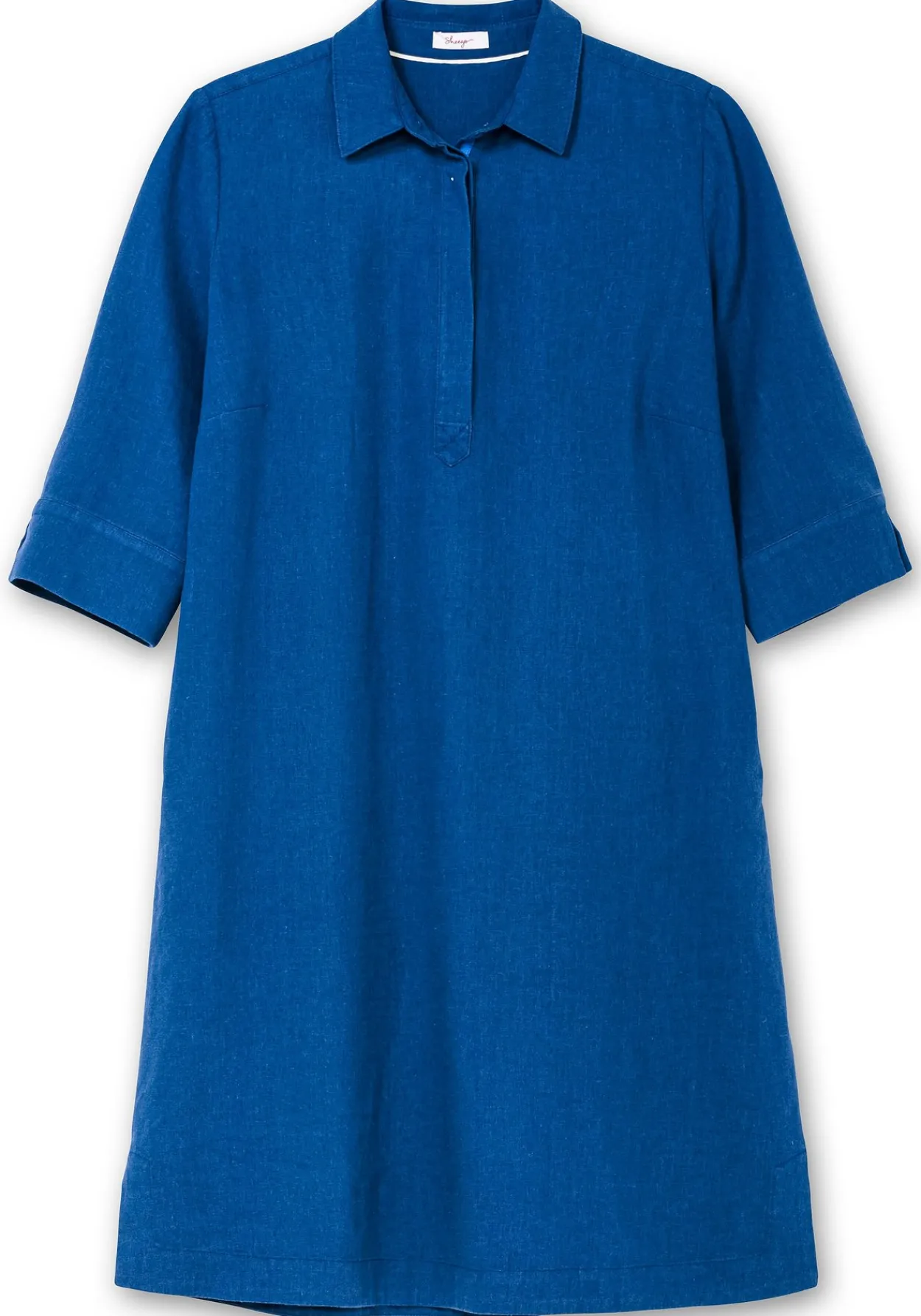 Hemdblusenkleid aus Leinen-Viskose-Mix<sheego Outlet