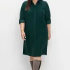 Hemdblusenkleid aus weichem Cord<sheego Outlet
