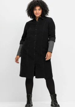 Hemdblusenkleid aus weichem Cord<sheego Best