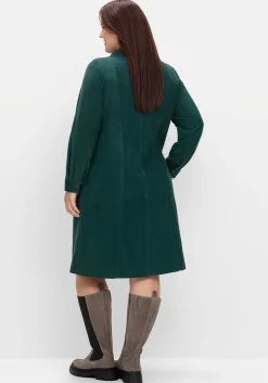 Hemdblusenkleid aus weichem Cord<sheego Outlet
