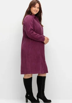 Hemdblusenkleid aus weichem Cord<sheego Sale