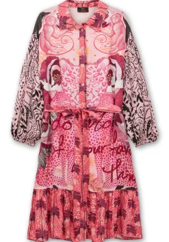 Hemdblusenkleid im Mustermix, mit Volant am Saum<sheego loves miss goodlife Outlet