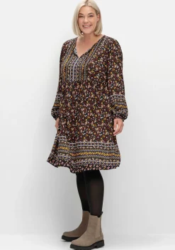 Hängerchen-Kleid im Mustermix, in A-Linie<sheego Clearance