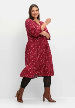 Hängerkleid in leichter A-Linie, mit 3/4-Ärmeln<sheego Online