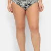 Hohe Bikinihose mit Blätterprint und Shaping-Effekt<sheego Hot