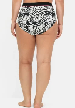 Hohe Bikinihose mit Blätterprint und Shaping-Effekt<sheego Hot
