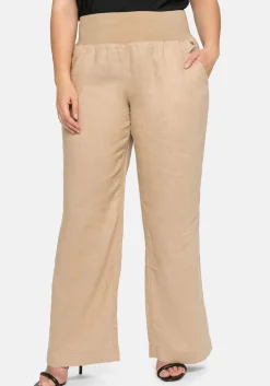Hose im Curvy-Schnitt ELLA aus Leinen-Viskose-Mix<sheego Outlet