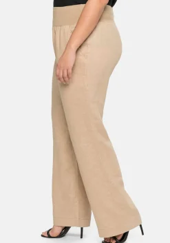 Hose im Curvy-Schnitt ELLA aus Leinen-Viskose-Mix<sheego Outlet